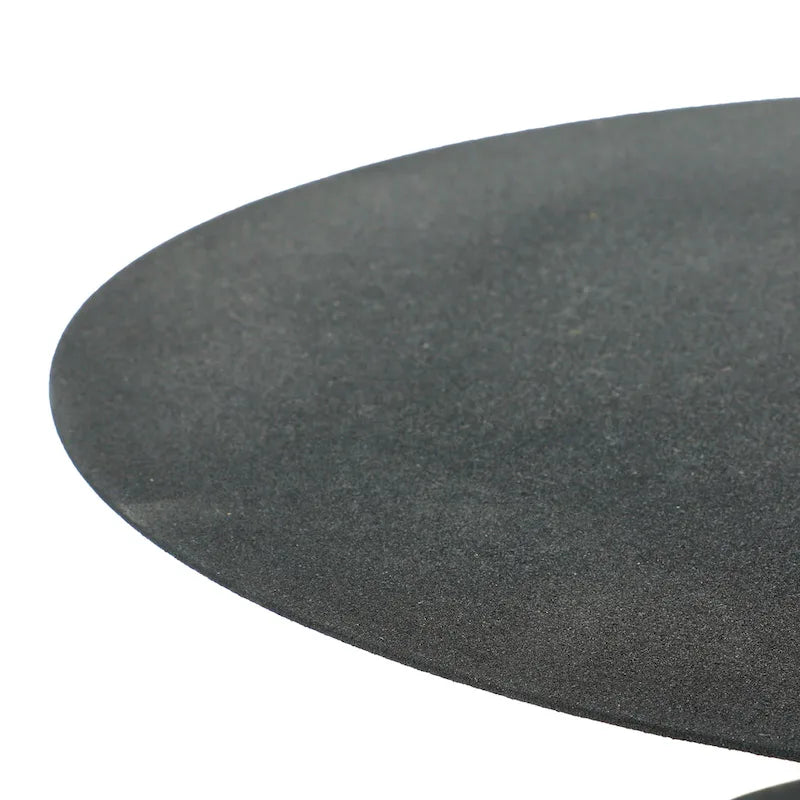 Table d'appoint ronde en métal – Noir / Or / Crème, Usage unique