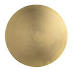 Table d'appoint ronde en métal – Noir / Or / Crème, Usage unique
