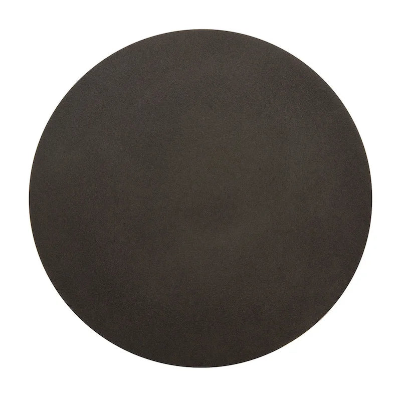 Table d'appoint ronde en métal – Noir / Or / Crème, Usage unique