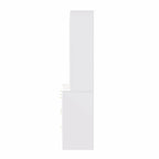 Meuble TV mural 4 pièces noir/blanc avec étagères et tiroirs – Style moderne, pour toute la famille