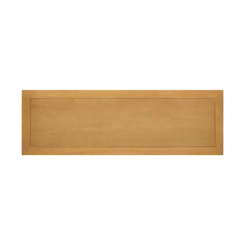 Console en bois massif de couleur gris antique/blanc cassé/expresso/bleu marine antique/bleu rétro/blanc/bleu foncé avec 4 tiroirs, 2 armoires et une étagère inférieure – Unité individuelle