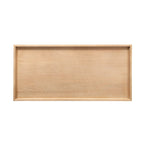 Table basse rectangulaire en bois noyer – Style mid-century, pour 1 à 2 personnes