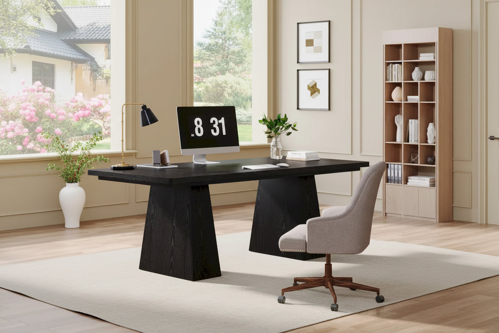 63 Inches Rustic Computer Desk for Home Office