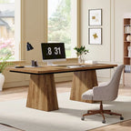 Bureau informatique rustique noir – style rustique, usage unique