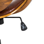 Chaise de bureau ergonomique en similicuir vieux/rouille/noir et marron – Style moderne, utilisation individuelle