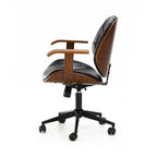 Chaise de bureau ergonomique en similicuir vieux/rouille/noir et marron – Style moderne, utilisation individuelle