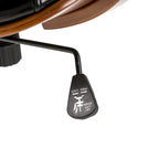 Chaise de bureau ergonomique en similicuir vieux/rouille/noir et marron – Style moderne, utilisation individuelle