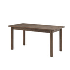 Table de salle à manger rectangulaire moderne du milieu du siècle en noyer avec pieds en bois massif – Peut accueillir 6 à 8 personnes