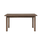 Table de salle à manger rectangulaire moderne du milieu du siècle en noyer avec pieds en bois massif – Peut accueillir 6 à 8 personnes