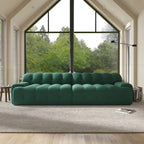 Canapé nuage 3 places vert / noir / gris clair – Style moderne, pour 3 personnes