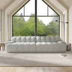 Canapé nuage 3 places vert / noir / gris clair – Style moderne, pour 3 personnes