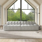 Canapé nuage 3 places vert / noir / gris clair – Style moderne, pour 3 personnes