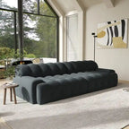 Canapé nuage 3 places vert / noir / gris clair – Style moderne, pour 3 personnes