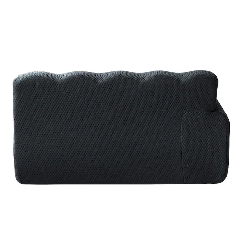 Canapé nuage 3 places vert / noir / gris clair – Style moderne, pour 3 personnes