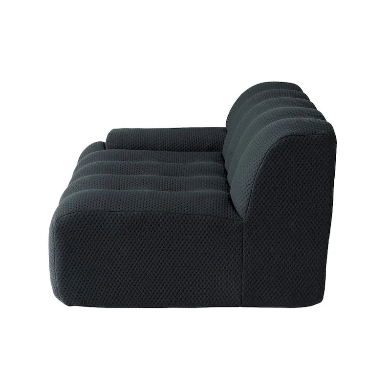 Canapé nuage 3 places vert / noir / gris clair – Style moderne, pour 3 personnes