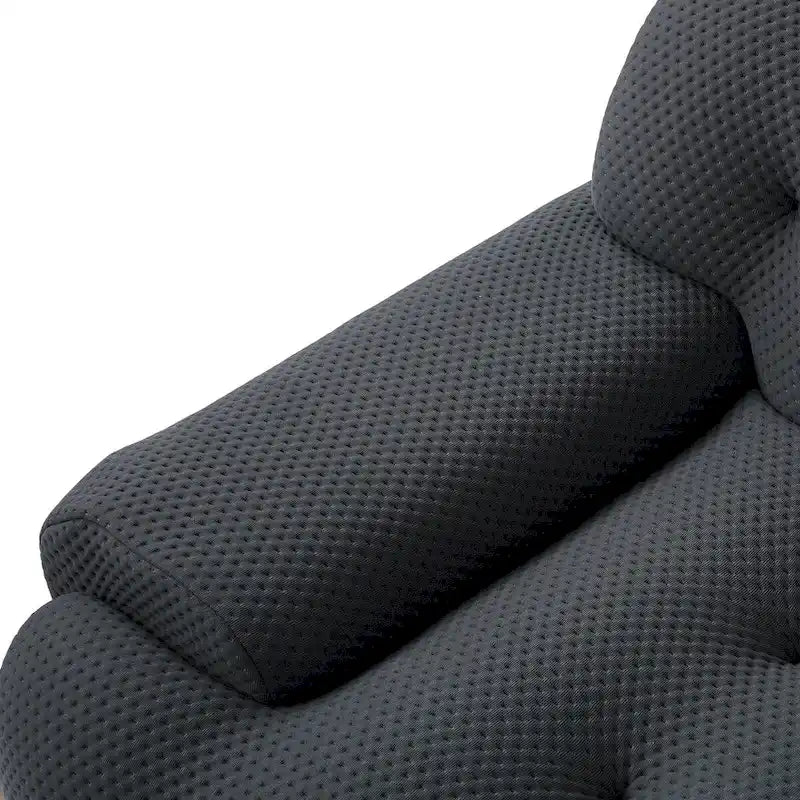 Canapé nuage 3 places vert / noir / gris clair – Style moderne, pour 3 personnes