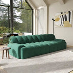 Canapé nuage 3 places vert / noir / gris clair – Style moderne, pour 3 personnes