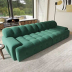 Canapé nuage 3 places vert / noir / gris clair – Style moderne, pour 3 personnes