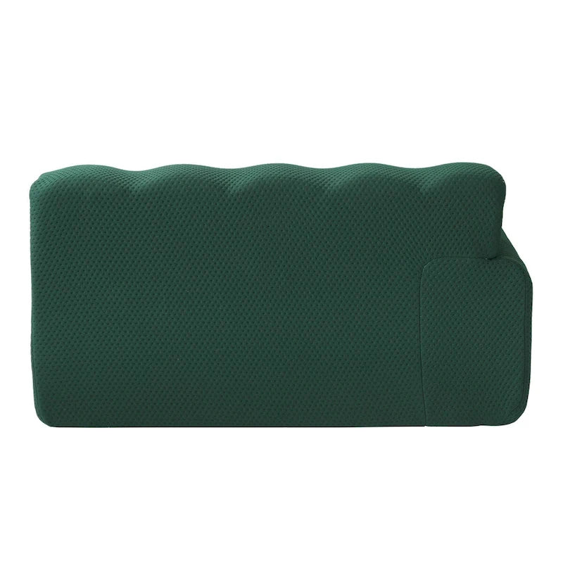 Canapé nuage 3 places vert / noir / gris clair – Style moderne, pour 3 personnes