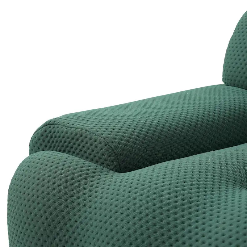 Canapé nuage 3 places vert / noir / gris clair – Style moderne, pour 3 personnes