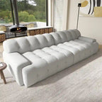 Canapé nuage 3 places vert / noir / gris clair – Style moderne, pour 3 personnes