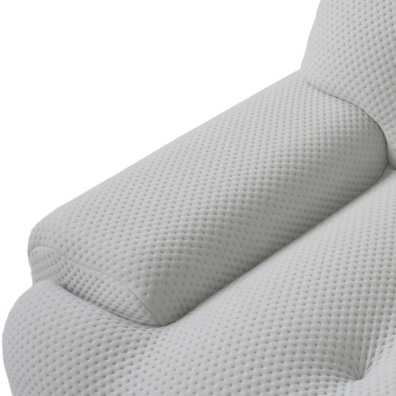Canapé nuage 3 places vert / noir / gris clair – Style moderne, pour 3 personnes